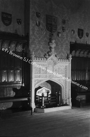 LISMORE CASTLE  GREAT HALL FIREPLACE